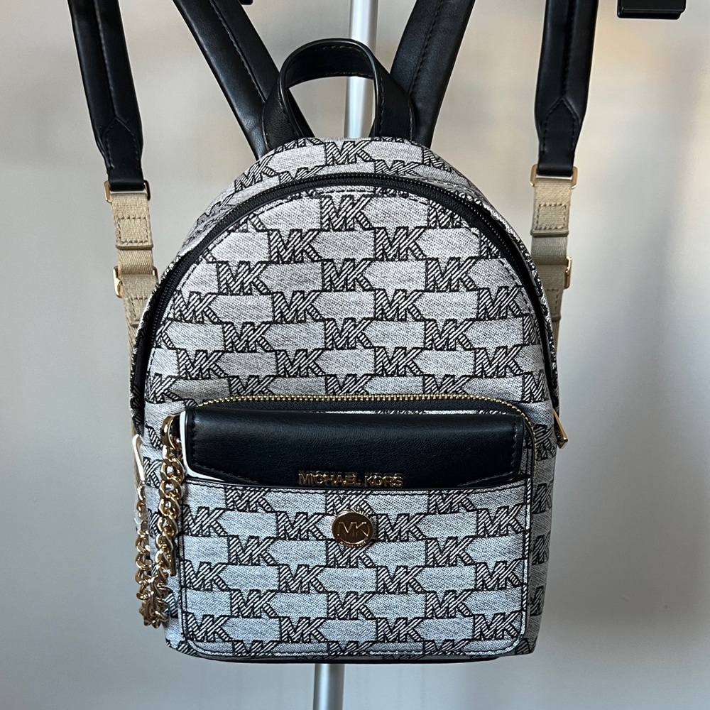 Michael Kors Monogrammed Mini Backpack